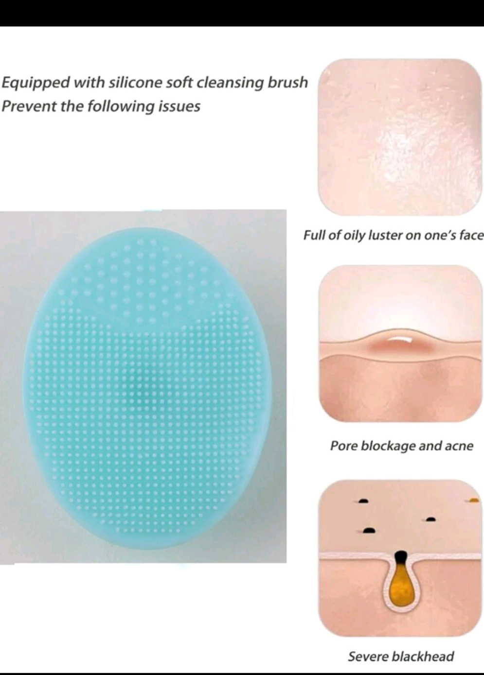 2Pcs Face Cleaning Brush