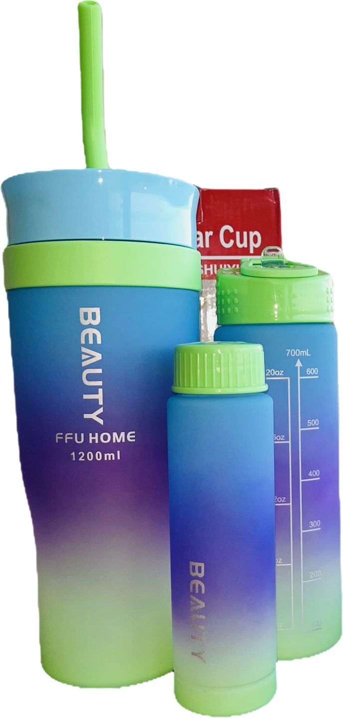 Triple water bottles